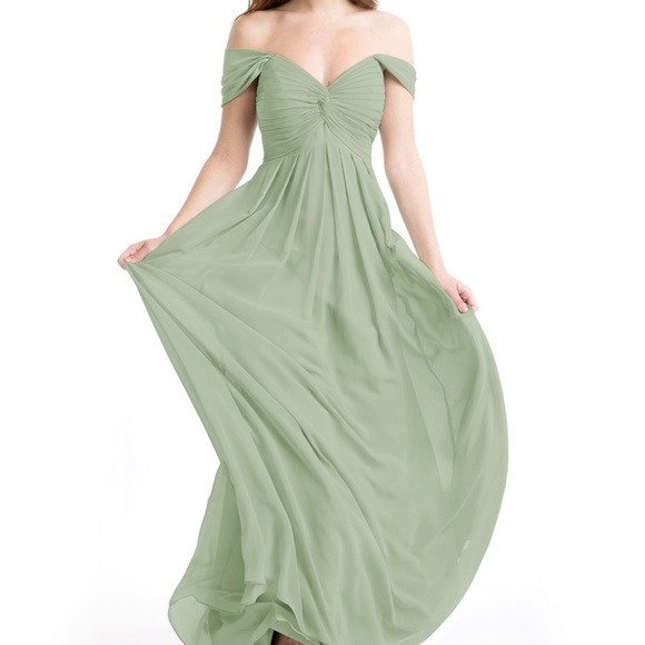 dusty sage green bridesmaid dresses